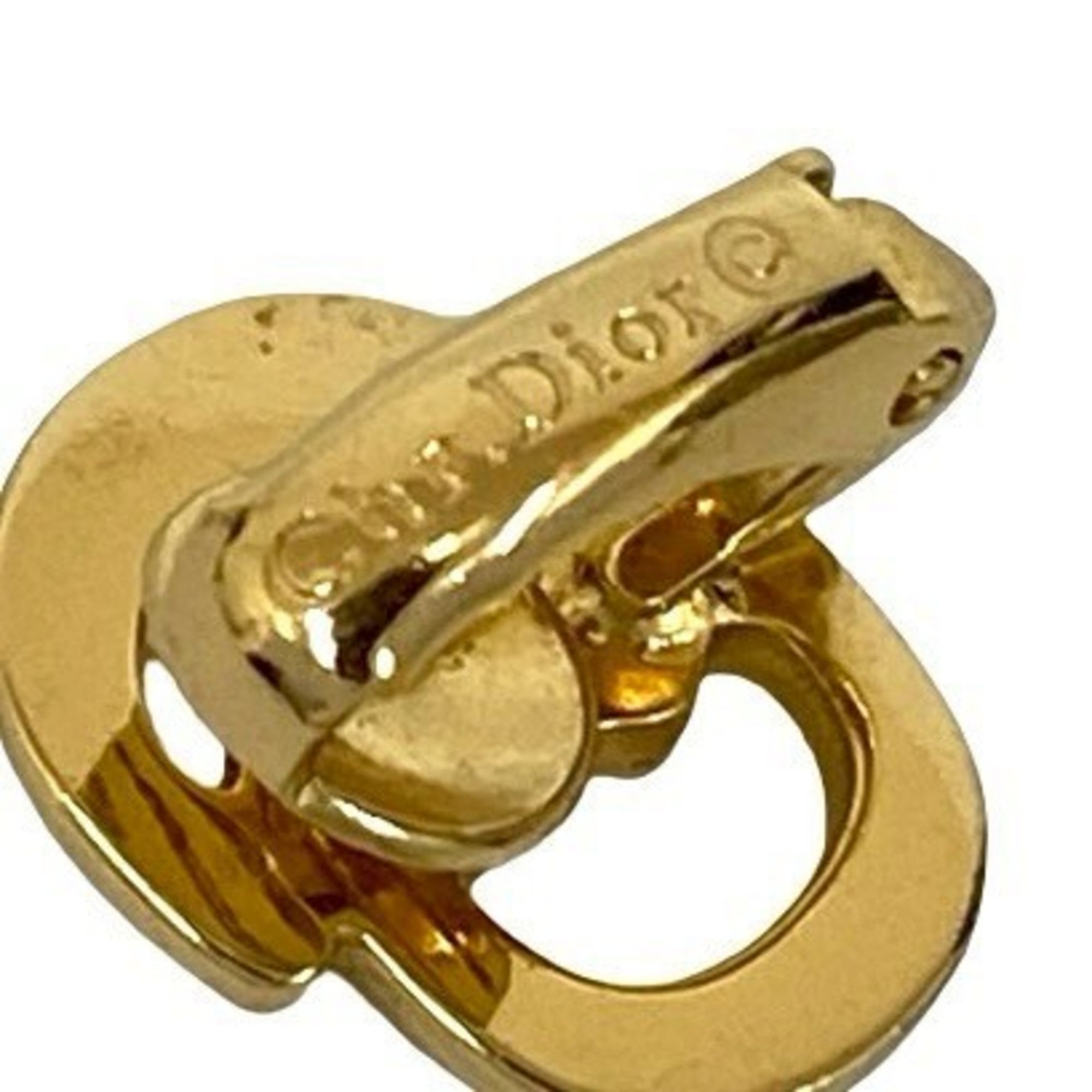 Christian Dior CD GP Earrings and Ear Cuffs, Gold, 10742