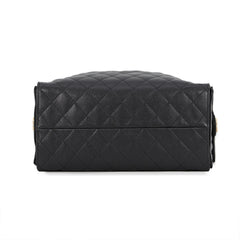 Chanel Chain Shoulder Bag CHANEL25 Medium Coco Mark Matelassé Caviar Skin AS5311 CHANEL Black Handbag Women's — Like New