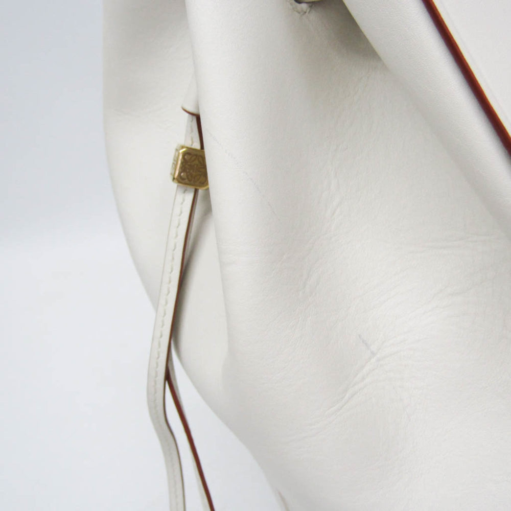 Loewe Balloon Medium Women's Leather Shoulder Bag White — Like New