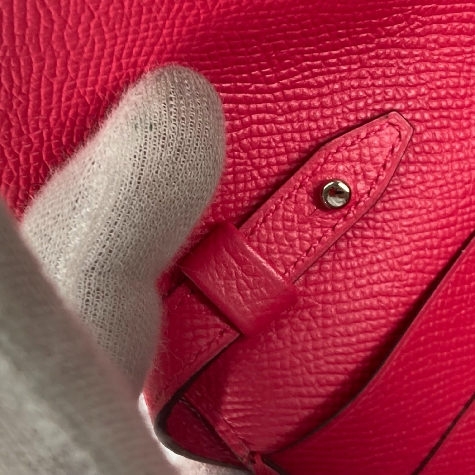 HERMES Hermes Bag Pochette Click 16 Crossbody Shoulder Epson Women's Rose Extreme Pink — Like New