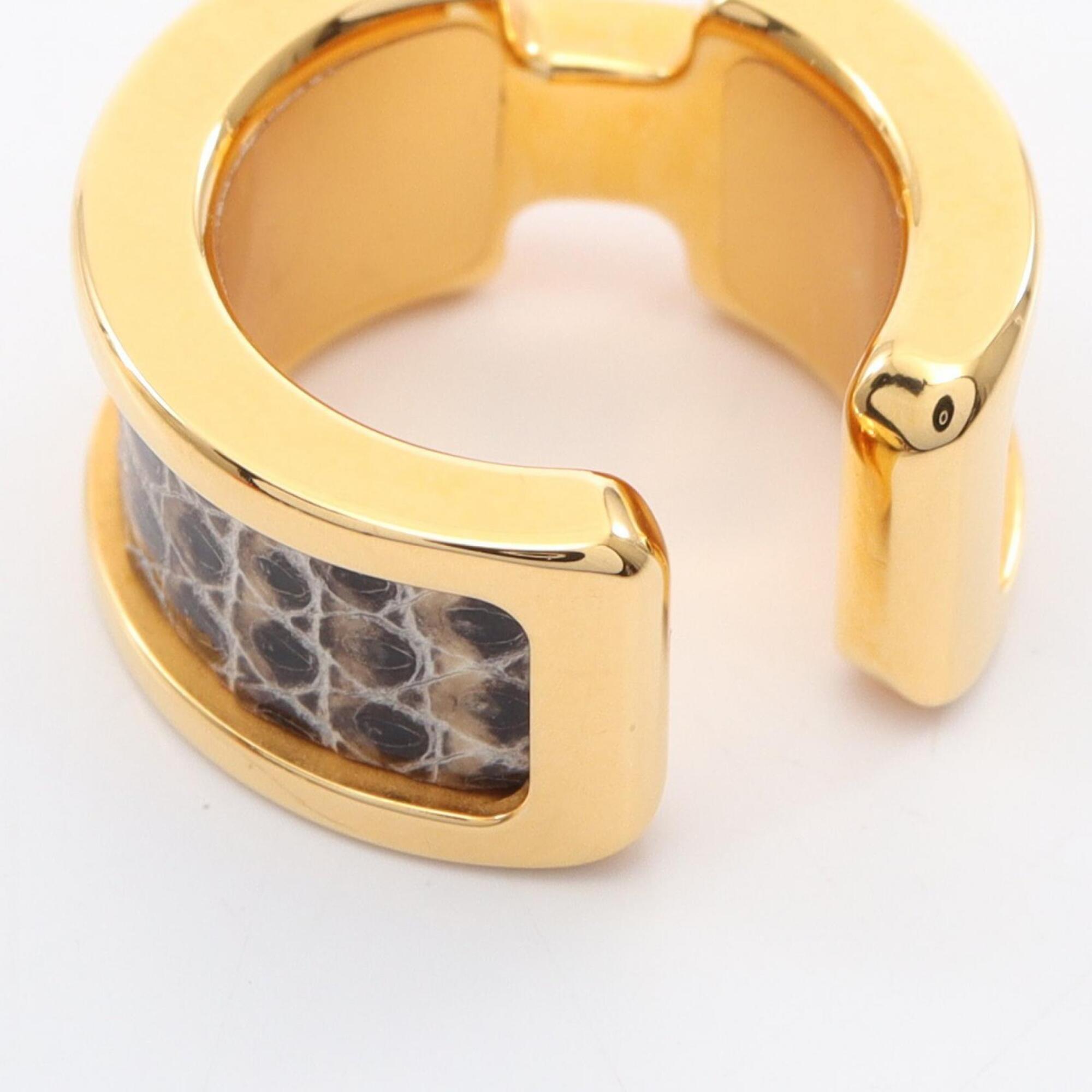 Hermes Olympe PM accessory, gold-plated leather, women's, gold and black tones — New - Store Return