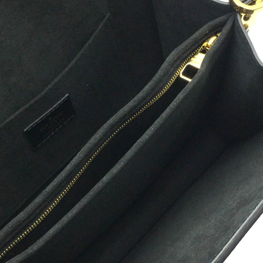 LOUIS VUITTON M55821 LV Lock Chain Dauphine MM Shoulder Bag Calfskin Women's Noir Black G-200910-19 — New - Store Return