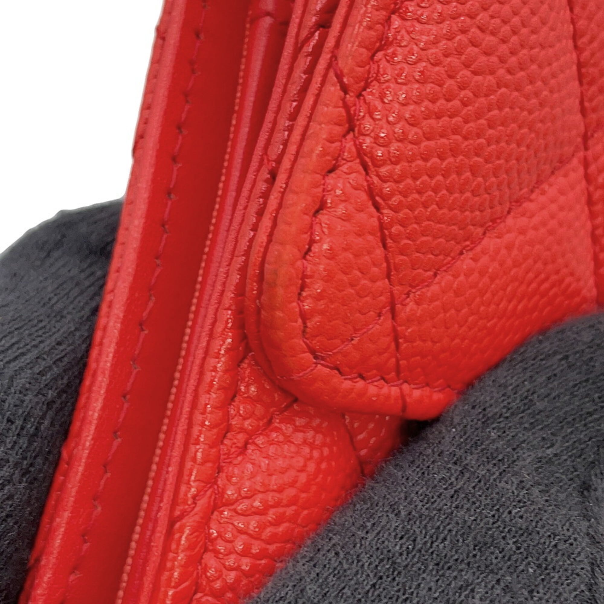 CHANEL Tri-fold Wallet Matelasse Coco Mark Medium Flap Caviar Skin A84341 WALLET