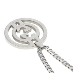 Gucci Interlocking Necklace, Silver, Women's — Like New