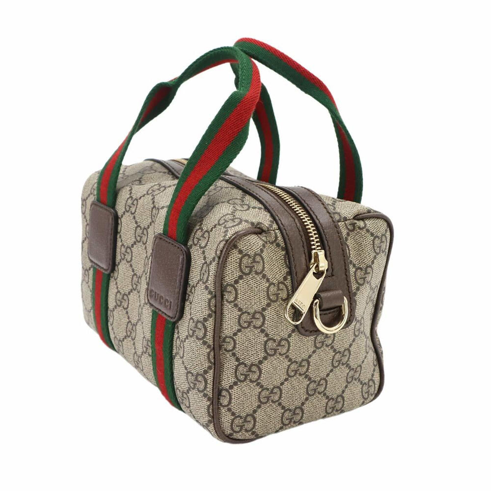 Gucci Ophidia Mini 2-way Hand/Shoulder Handbag, GG Supreme Canvas, Leather, Beige/Brown, 859975 Bag — New - Store Return