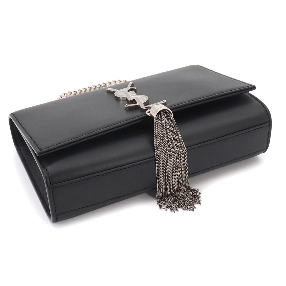 Saint Laurent Kate Small Chain Shoulder Handbag, Leather, Black, 474366 — New - Store Return