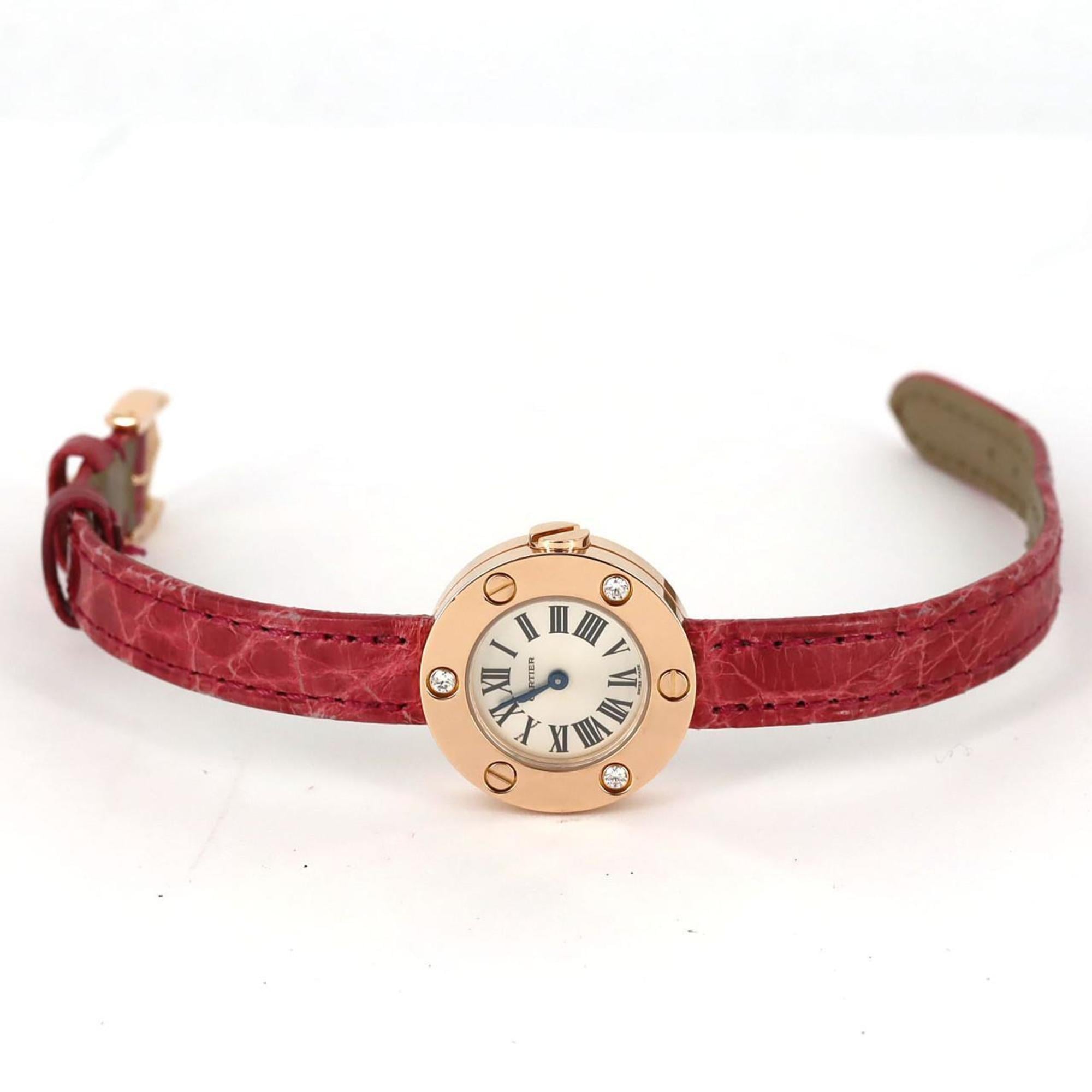 Cartier Love Watch PG 3P PG/RG Quartz Wristwatch — Very Good