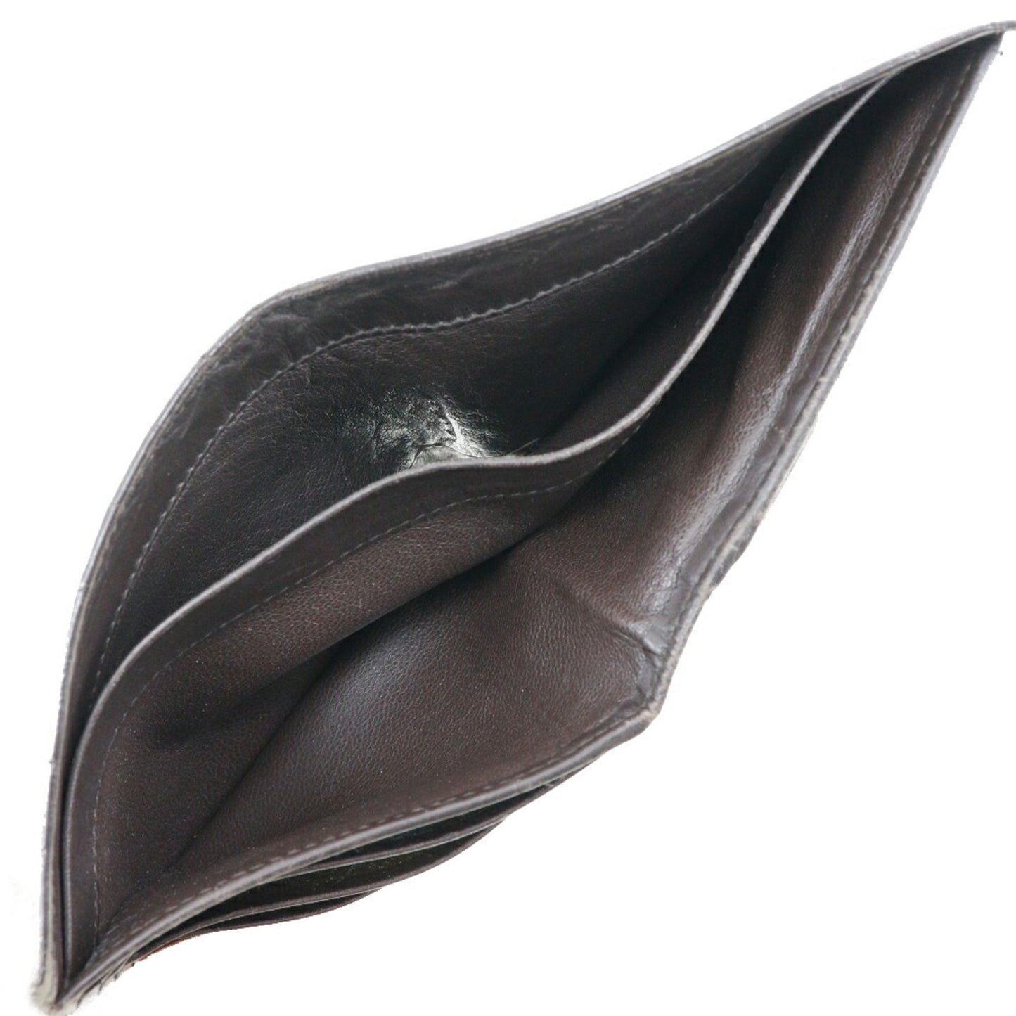 Bottega Veneta BOTTEGAVENETA Intrecciato Bifold Wallet 193642-V4651 Calf Made in Italy Dark Brown Open Men's B-Rank