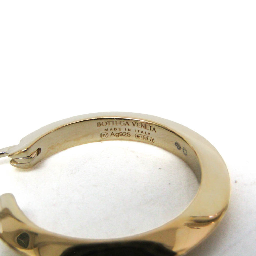 Bottega Veneta Essential Silver Hoop Earrings Gold — Like New
