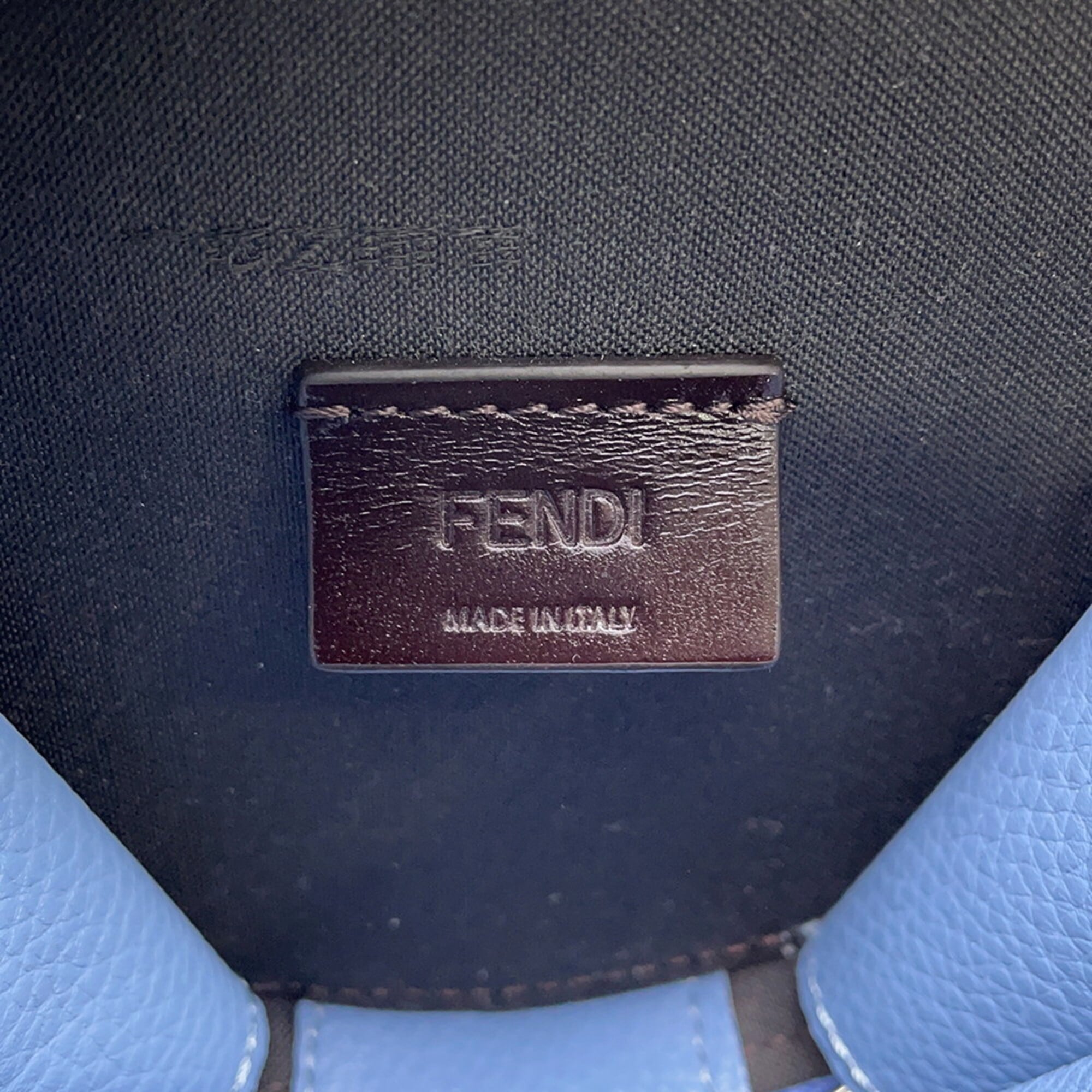 Fendi Shoulder Pouch FF Round Leather 7M0359 FENDI Handbag — Like New