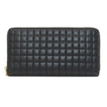 CELINE Round Long Wallet Leather Women's
