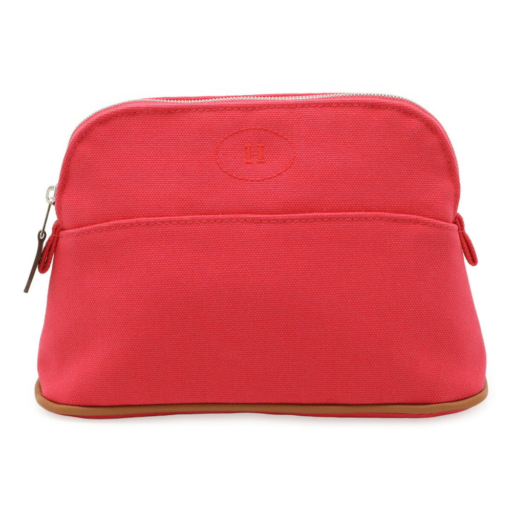 HERMES Bolide Pouch 20 Multi-Pouch Canvas Leather Fuchsia Pink — Like New