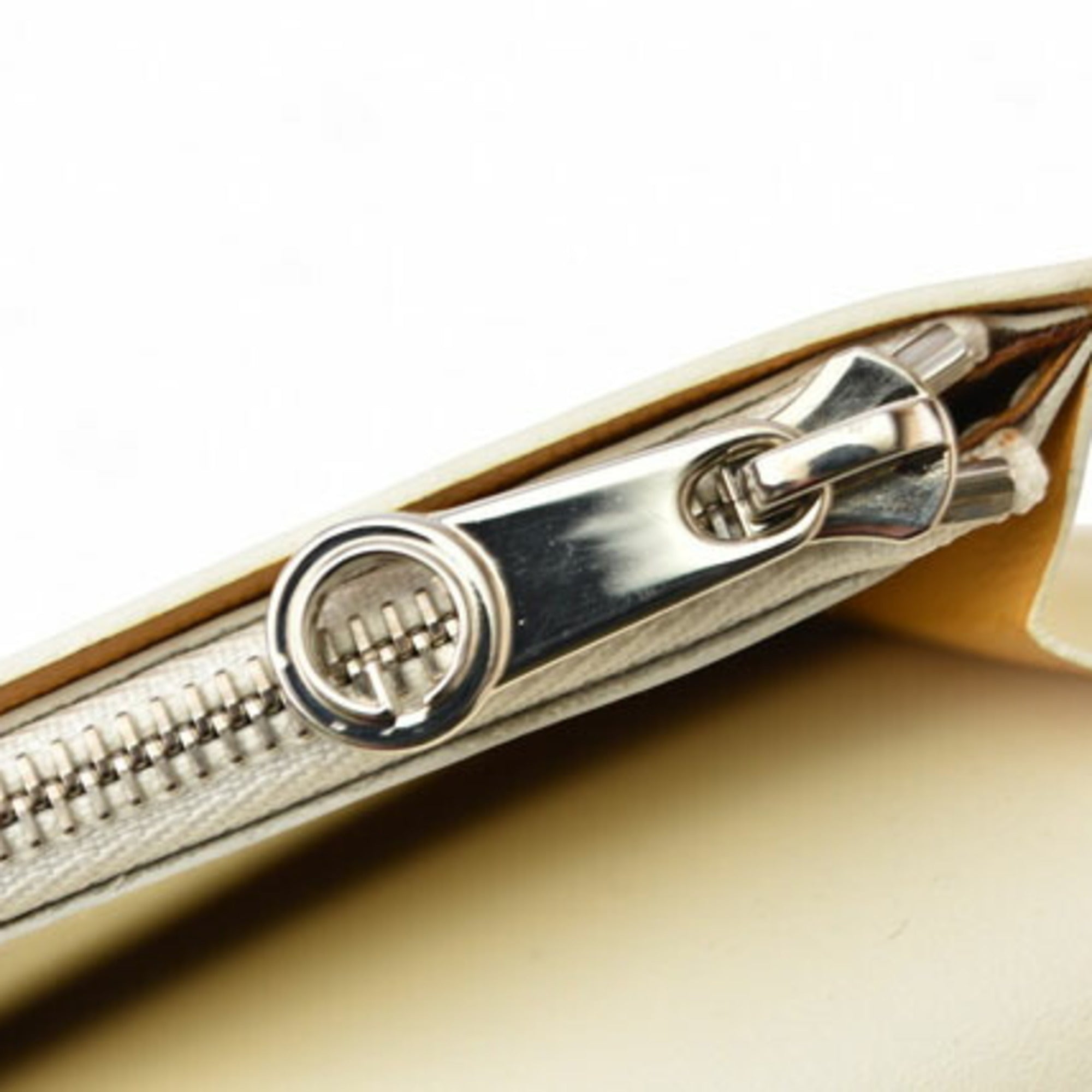 GOYARD Long Wallet RICHELIEU Herringbone White