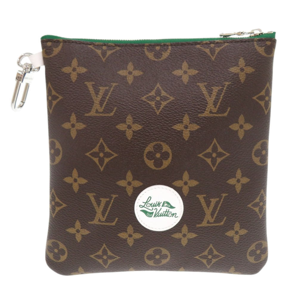 Like new Louis Vuitton Golf Accessory Pouch Monogram GI1298 Brown 0712 LOUIS VUITTON — Like New