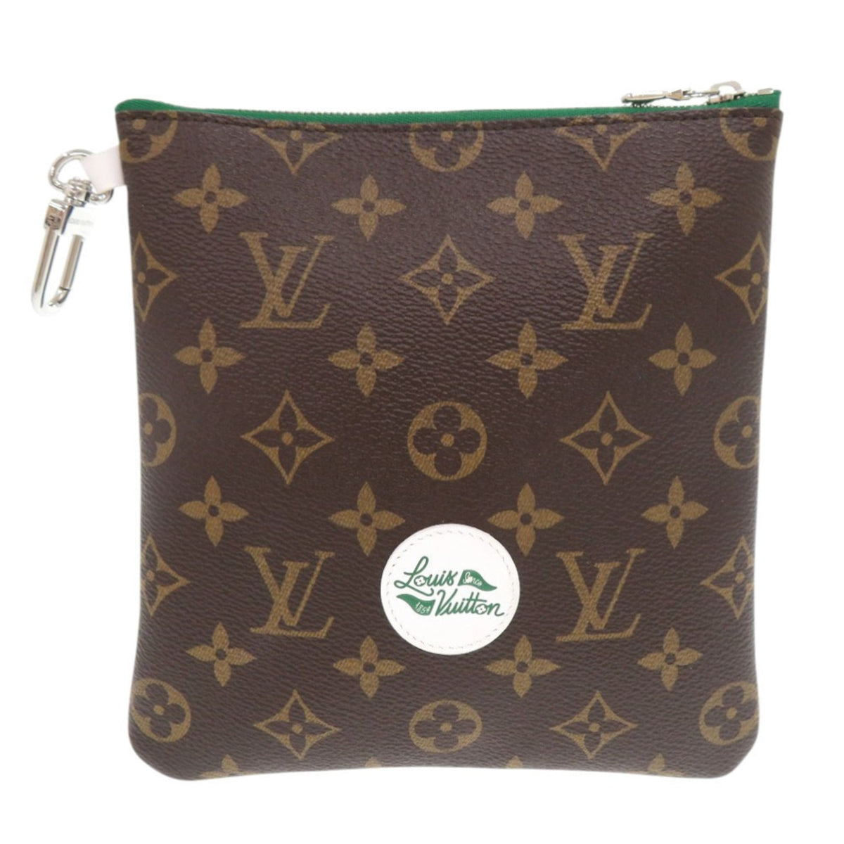 Like new Louis Vuitton Golf Accessory Pouch Monogram GI1298 Brown 0712 LOUIS VUITTON — Like New