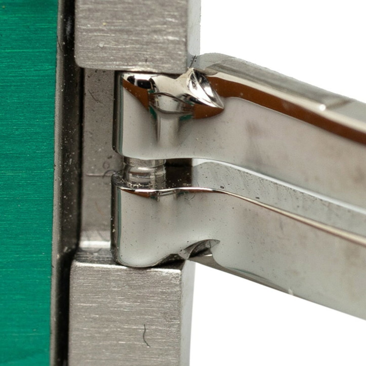 Hermes Bracelet Bangle Brown Leather Metal Ladies HERMES