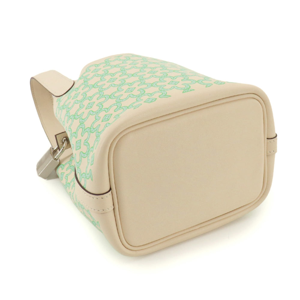 Hermes Picotin Lock PM Lucky Daisy Handbag, Swift Leather, Vert Blanc, U Stamp — Like New