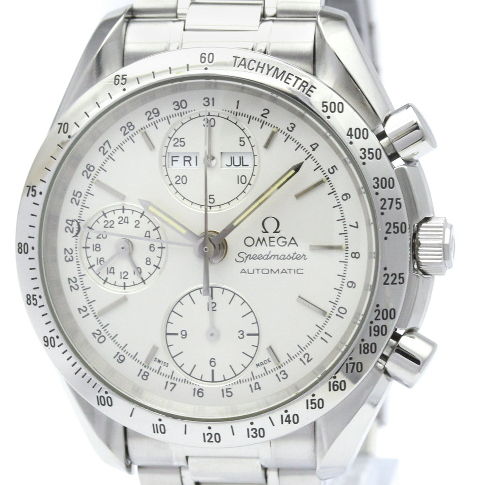 OMEGA Speedmaster Triple Date Steel Automatic Watch 3521.30 Polished — Very Good