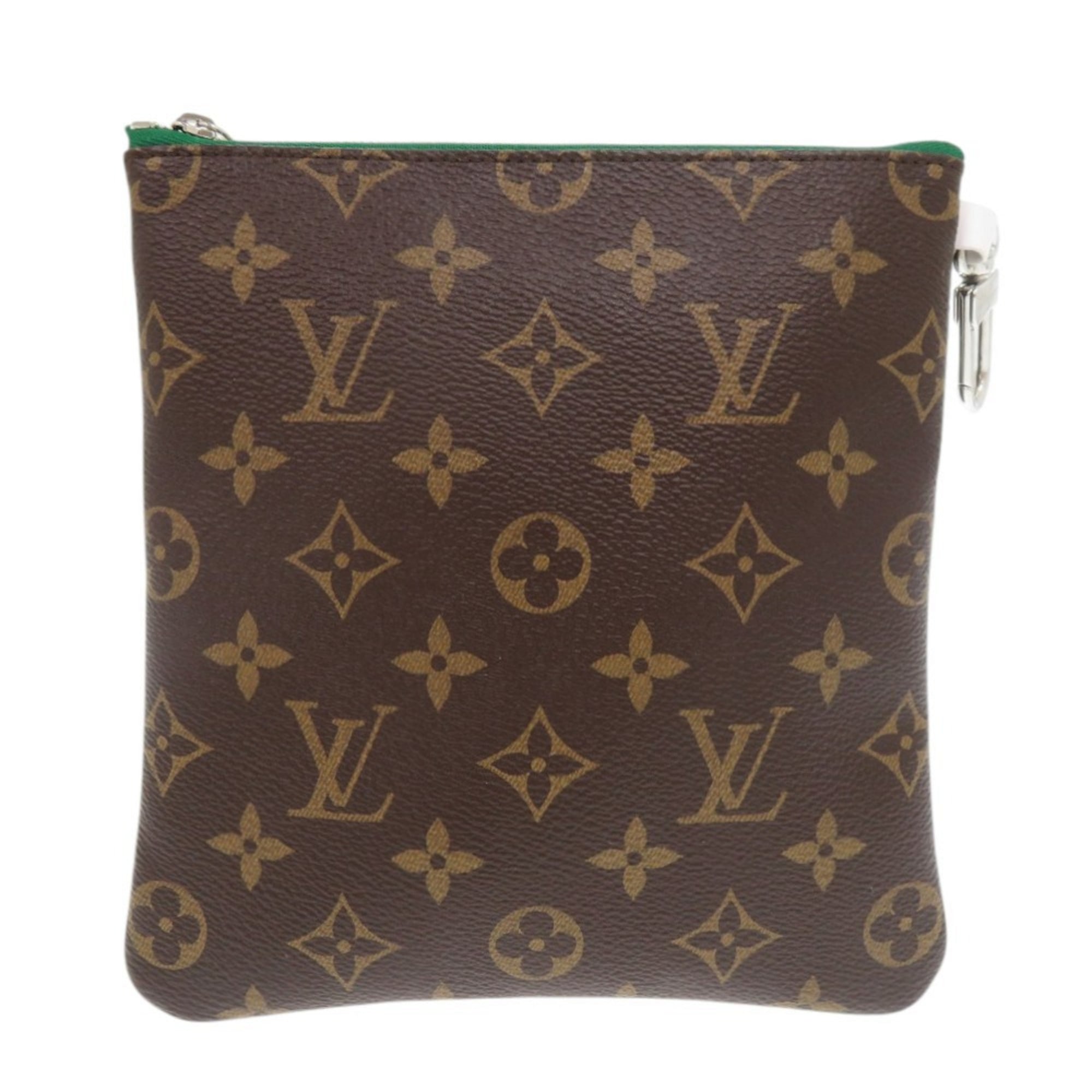 Like new Louis Vuitton Golf Accessory Pouch Monogram GI1298 Brown 0712 LOUIS VUITTON — Like New