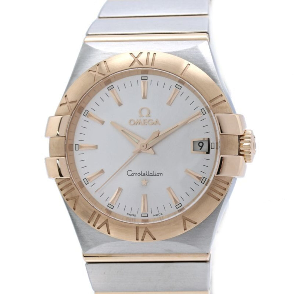 OMEGA Constellation Co-Axial Chronometer 123.20.35.60.02.001 Men's Watch, Stainless Steel x 18K Pink Gold, 40530 — Like New