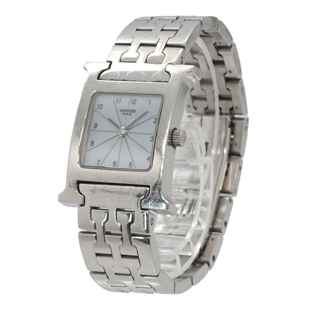 Hermes H-Watch HH1 210 Women's Watch White Gray Quartz H — Very Good