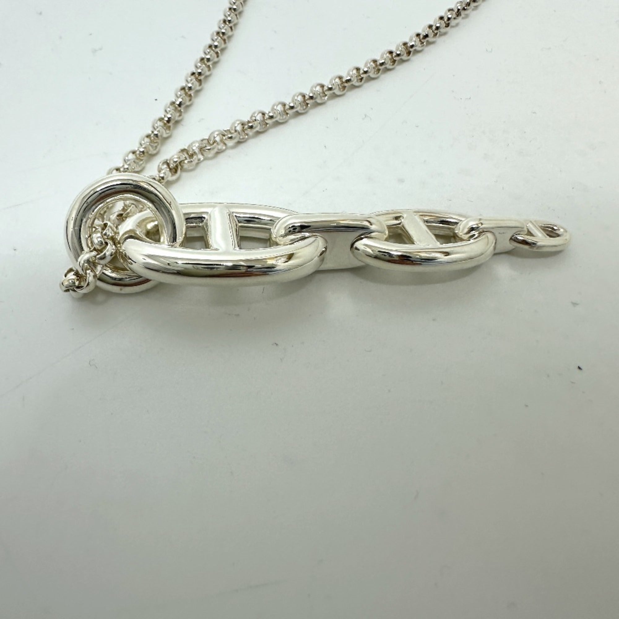 HERMES Hermes Angenera Necklace SV925 Women's Silver — Like New