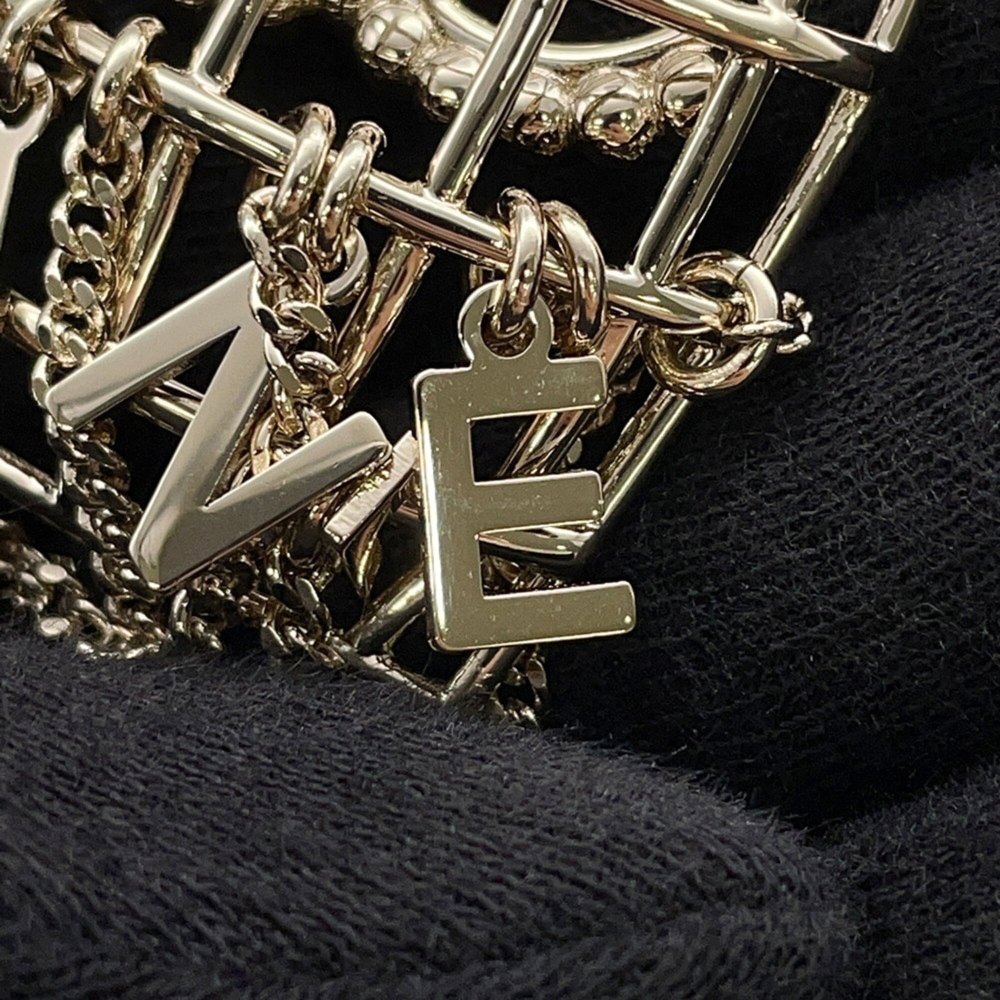 Chanel necklace, birdcage design, Coco Mark rhinestone, B20 B. CHANEL — Like New