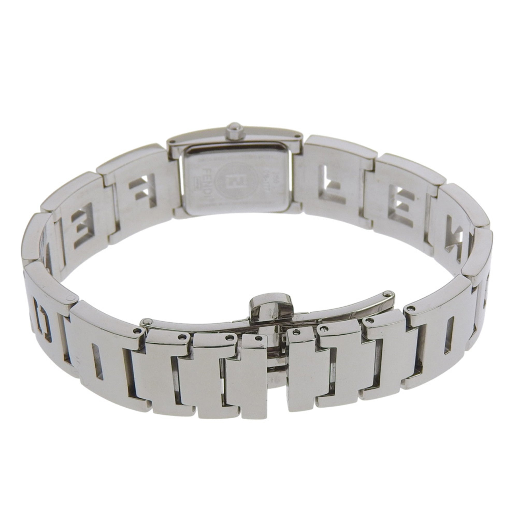 Fendi FENDI Logo Watch 3150L Stainless Steel Quartz Analog Display Silver Dial Women's — Very Good