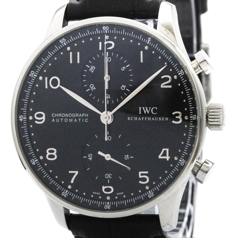 IWC Portugieser Chronograph Automatic Steel Watch IW371438 Polished — Very Good
