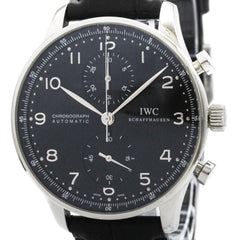 IWC Portugieser Chronograph Automatic Steel Watch IW371438 Polished — Very Good