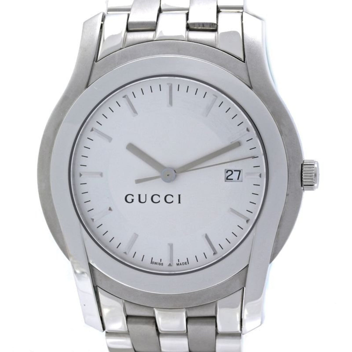GUCCI G-Class YA055212 5500XL Men's Watch, Stainless Steel, 40570 — Very Good