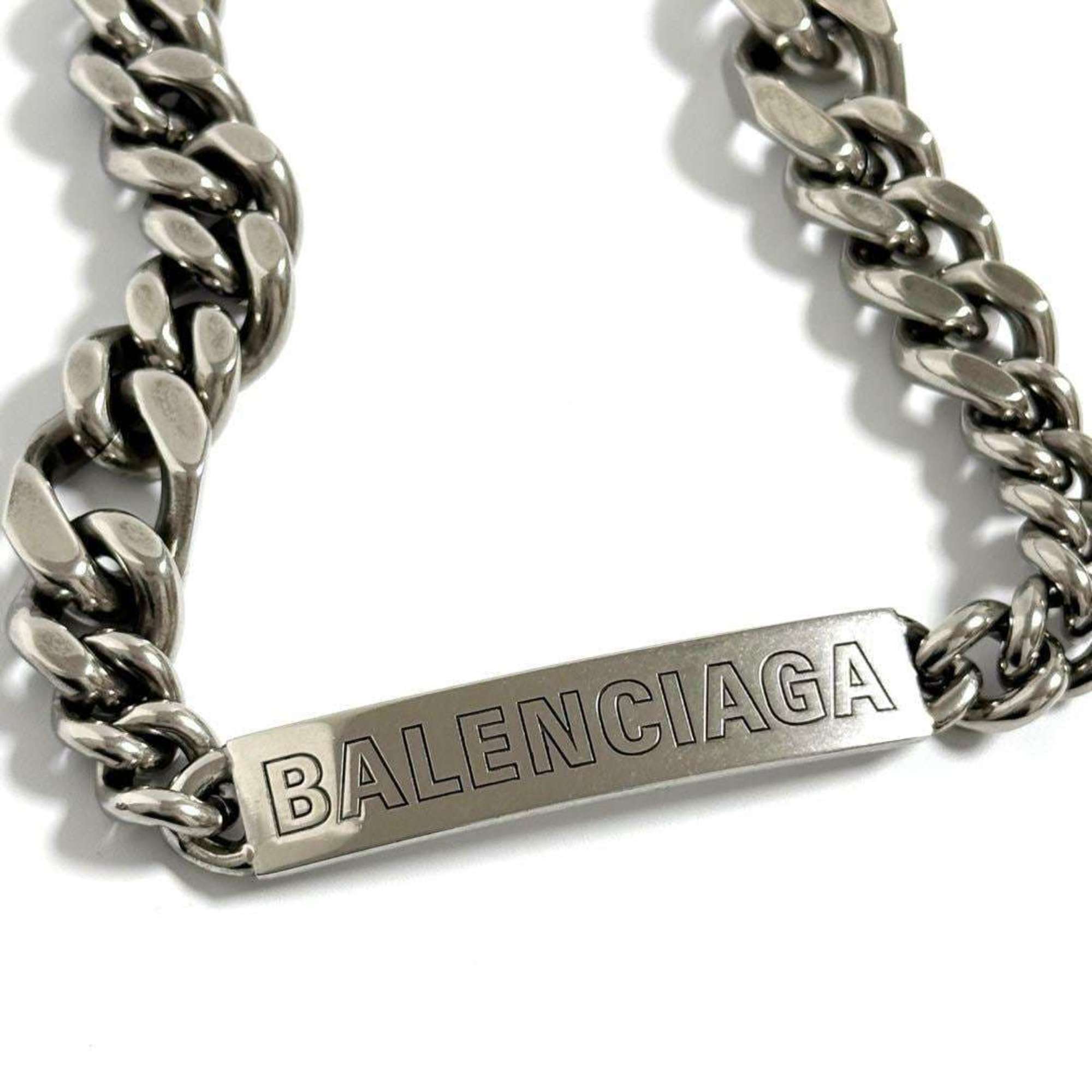 Balenciaga Men's Plate Twist Chain Necklace — Like New