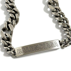 Balenciaga Men's Plate Twist Chain Necklace — Like New
