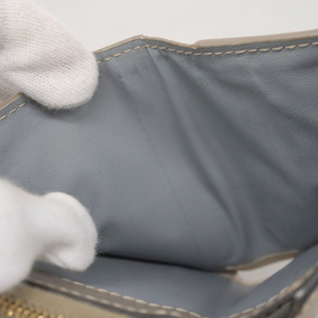 Fendi beige leather wallet for women