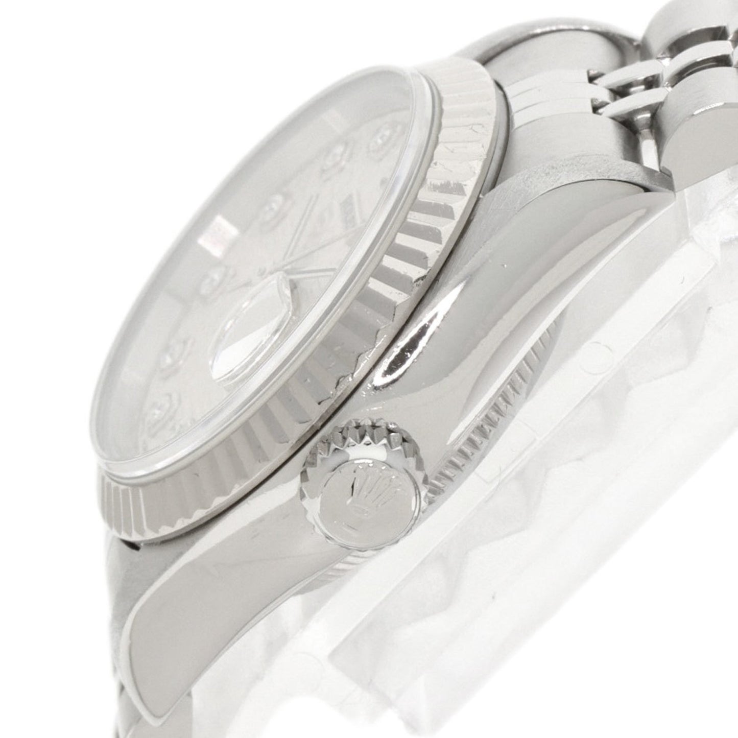 Rolex 69174G Datejust 10-Piece Diamond Watch in Stainless Steel/SS/18K White Gold for Women