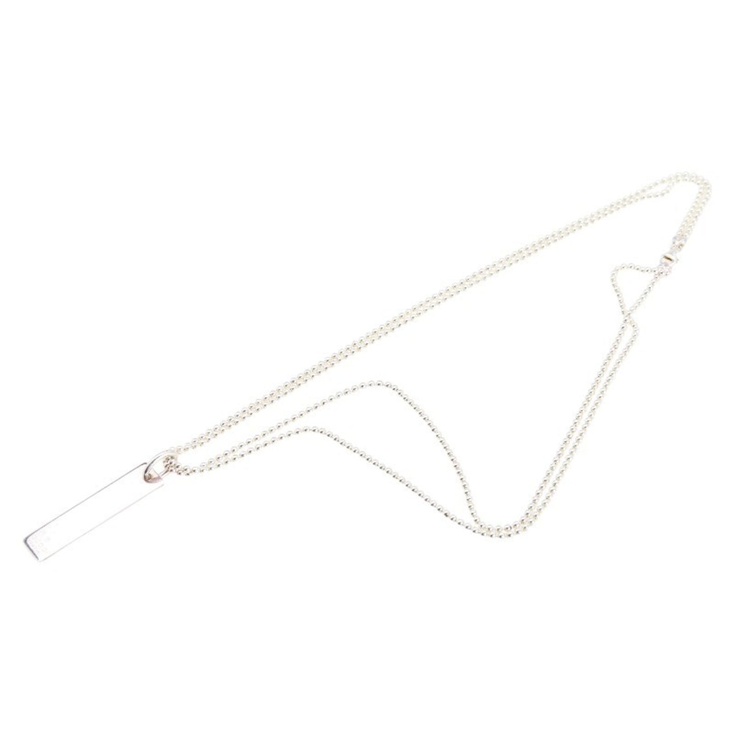 Gucci necklace ball chain double SV925 silver women's GUCCI