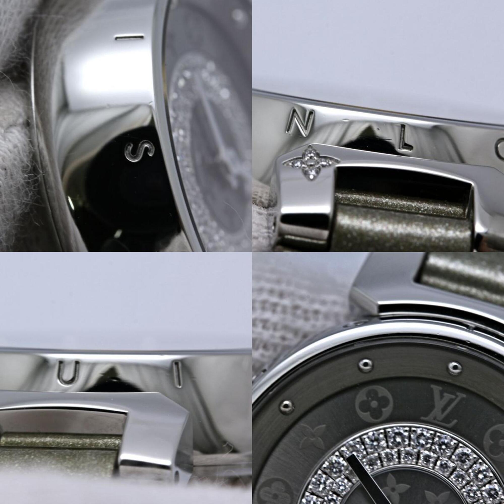 LOUIS VUITTON Tambour Disc PM Diamond Q12MU0 Women's Watch 40564 — Very Good