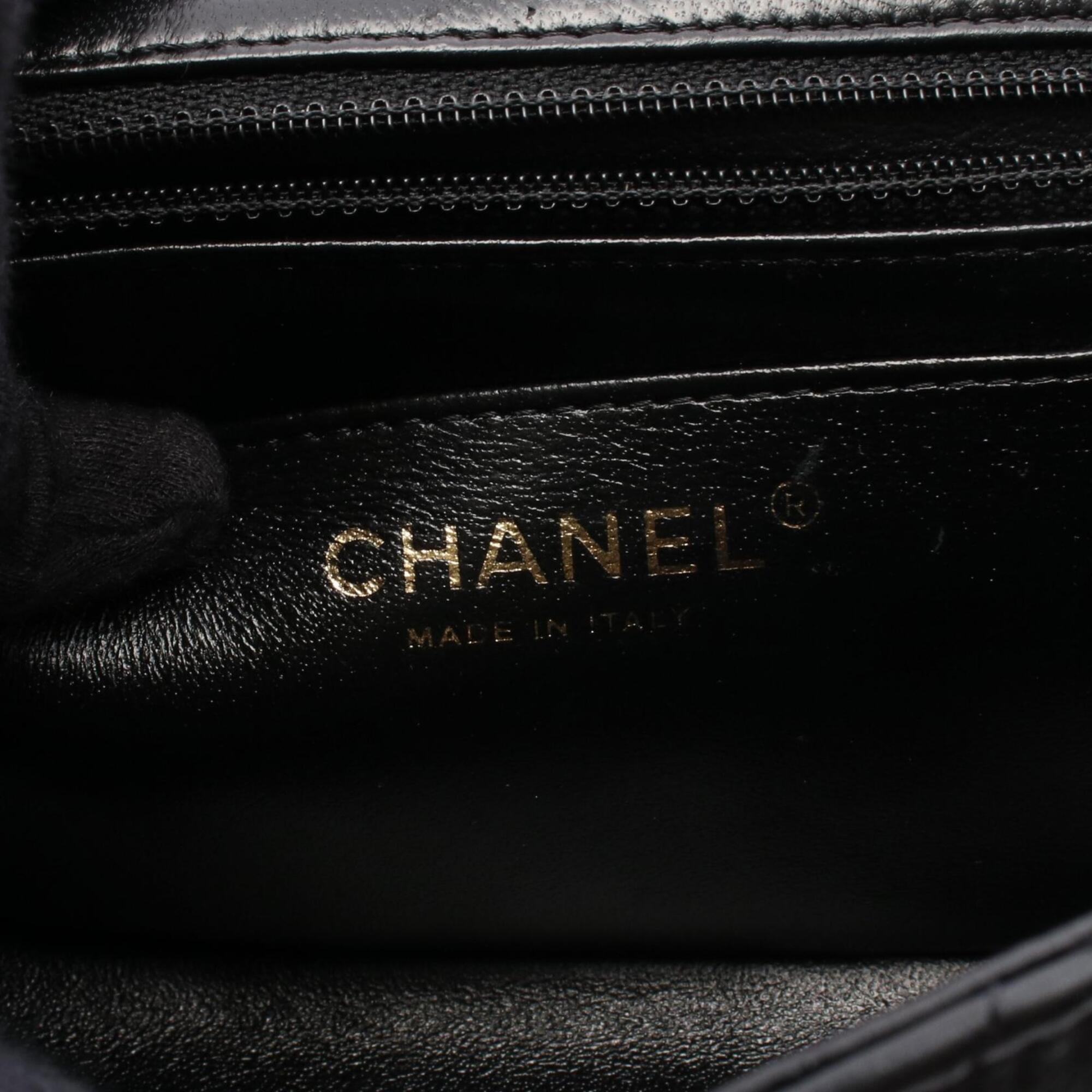 Chanel Mini Matelassé Shoulder Bag/Handbag, Lambskin Leather, Women's, Black (A35200) — New - Store Return