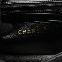 Chanel Mini Matelassé Shoulder Bag/Handbag, Lambskin Leather, Women's, Black (A35200) — New - Store Return