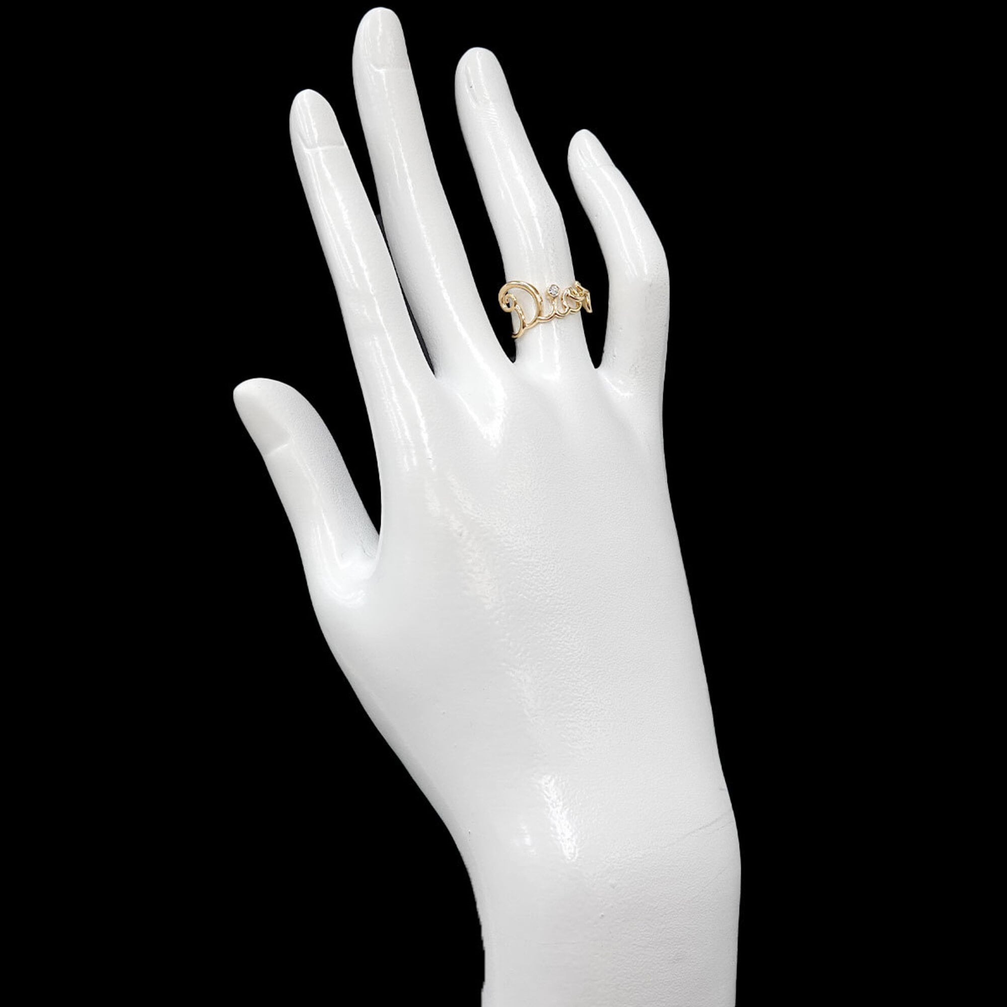 Christian Dior Amour #48 Diamond Ring, 18K Yellow Gold 750 — Like New