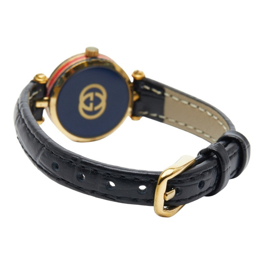 Gucci Sherry Line Watch, Aftermarket Strap, Quartz Movement, Silver Dial, Plated, Women's, GUCCI — Good