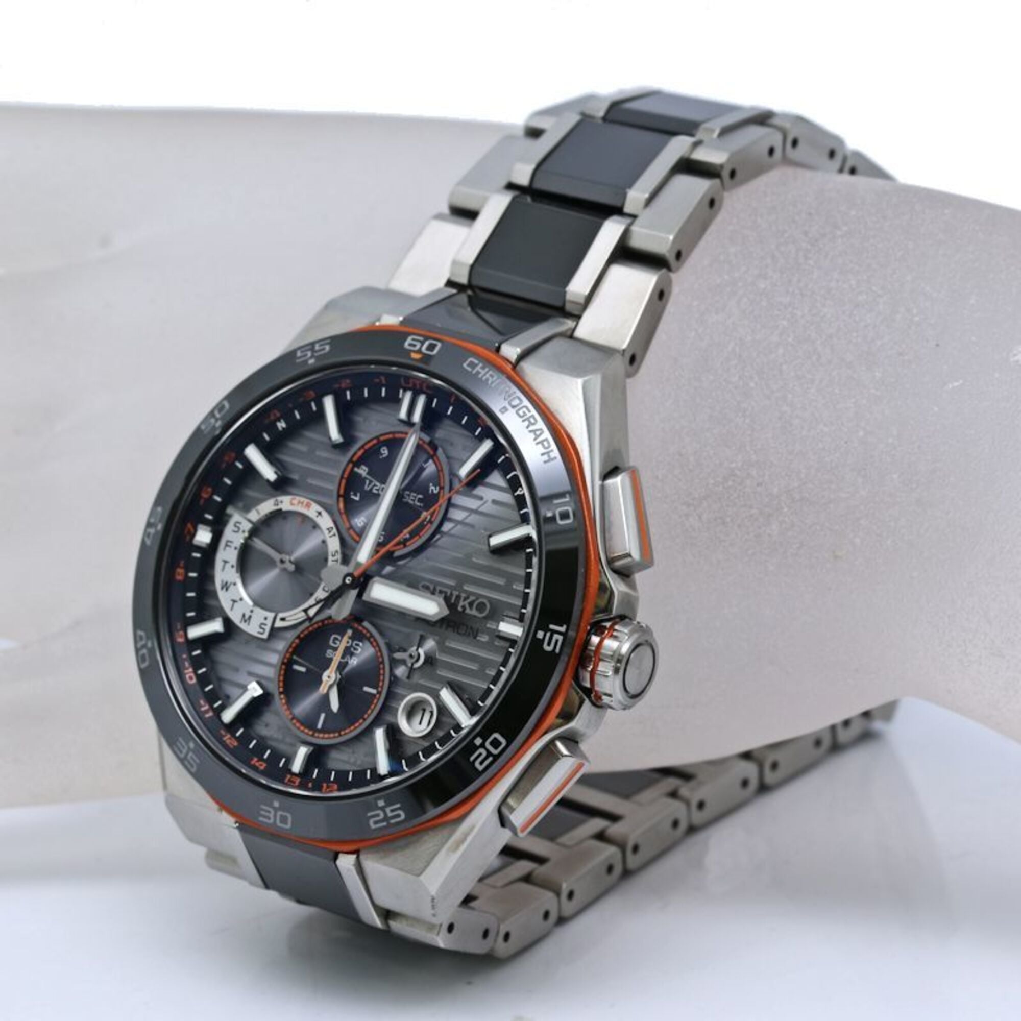SEIKO Astron Nextar GPS Solar SBXC183 5X83-0AS0-1 (Limited Edition of 1200) Men's Watch, Ceramic x Titanium, 40534 — Good
