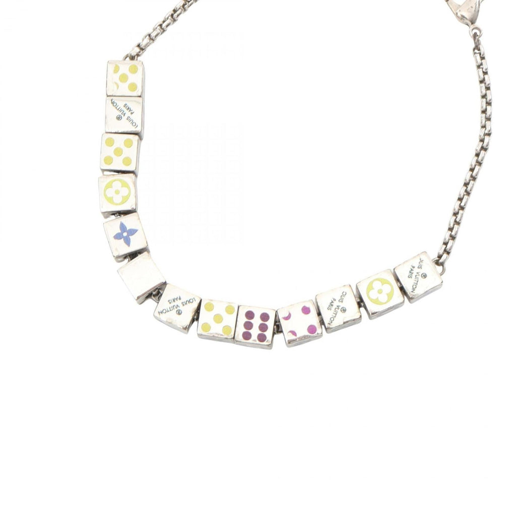 Louis Vuitton LV Play It Bracelet, Stainless Steel, Women's, Silver, Multicolor