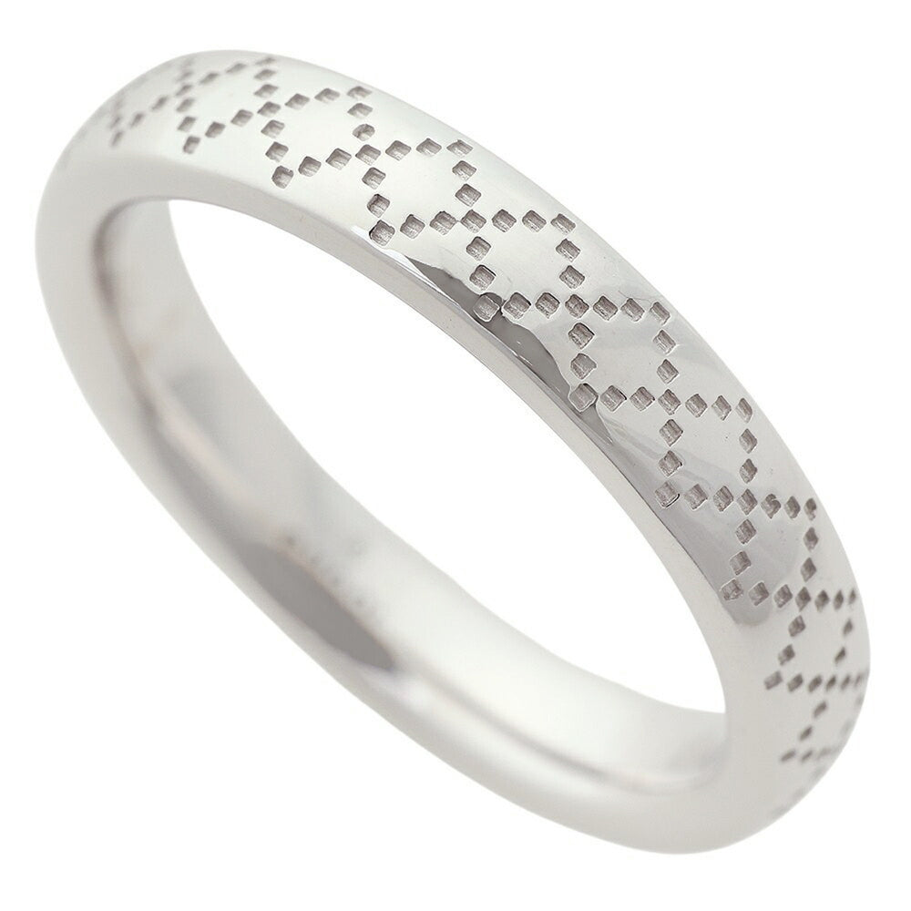 Gucci Diamantissima Ring, 18K White Gold, approximately 4.8g, Size #10 (approximately US size 10) — Like New