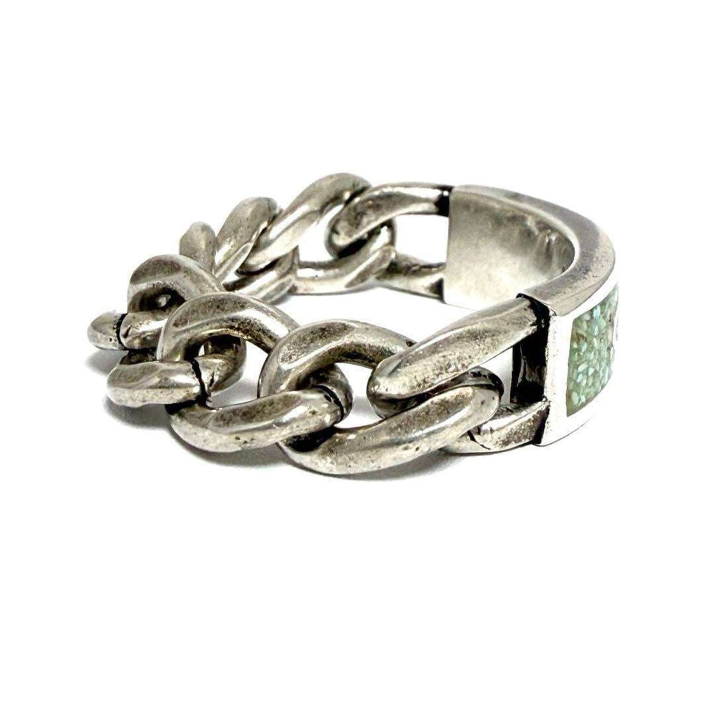 Gucci Men's Gourmet Chain Ring, 925 Silver