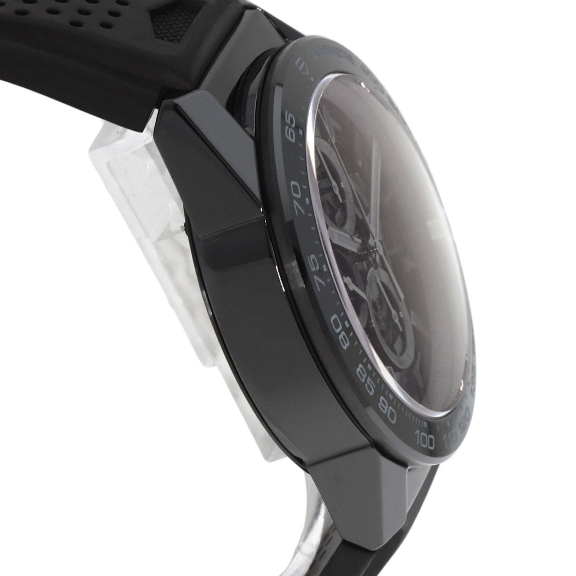TAG Heuer CAR2A90 Carrera Calibre 01 Watch Ceramic Rubber Men's HEUER — Good