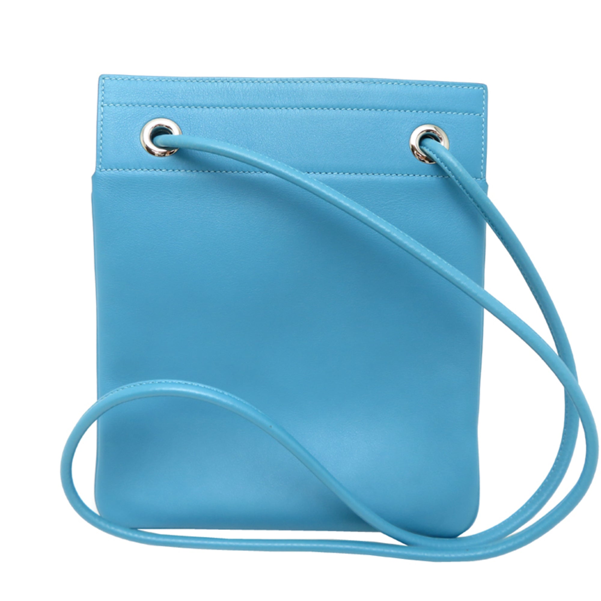 Hermes Aline Mini, D stamp, 2019 model, women's shoulder bag, Swift leather, Blue Nord — Like New