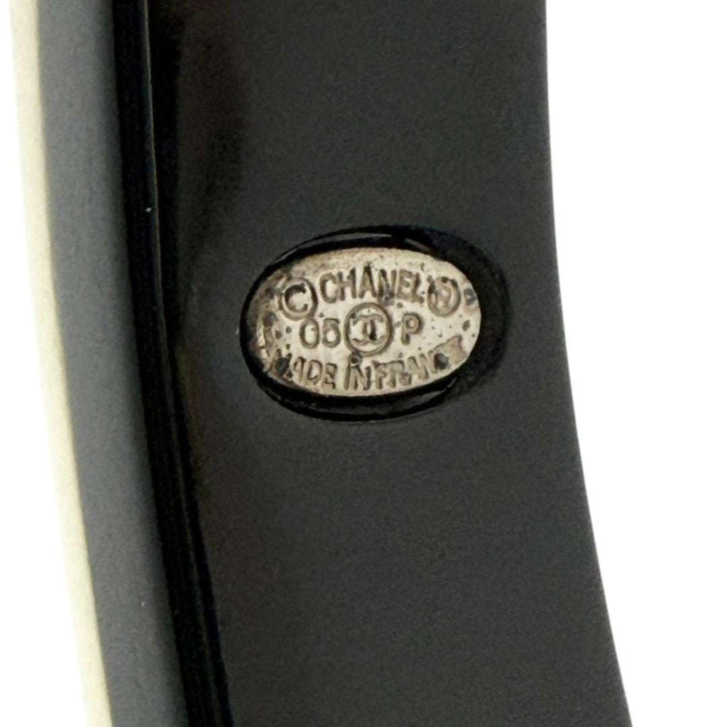 Chanel Women's Beaded Bangle Bracelet, Circle, 2005, Black