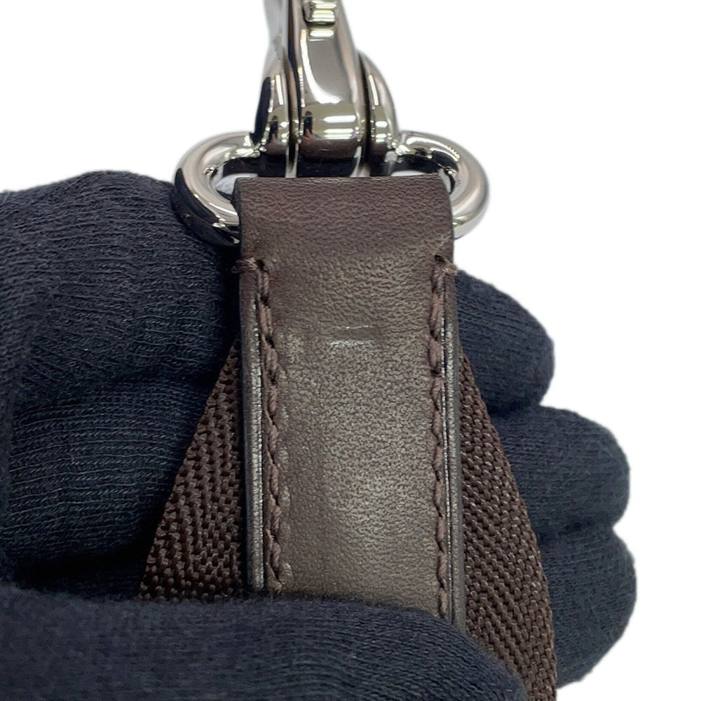 Hermes Sac de Pansage Groom Navy Feu Toile Chevron Canvas K Stamp HERMES Handbag — Like New
