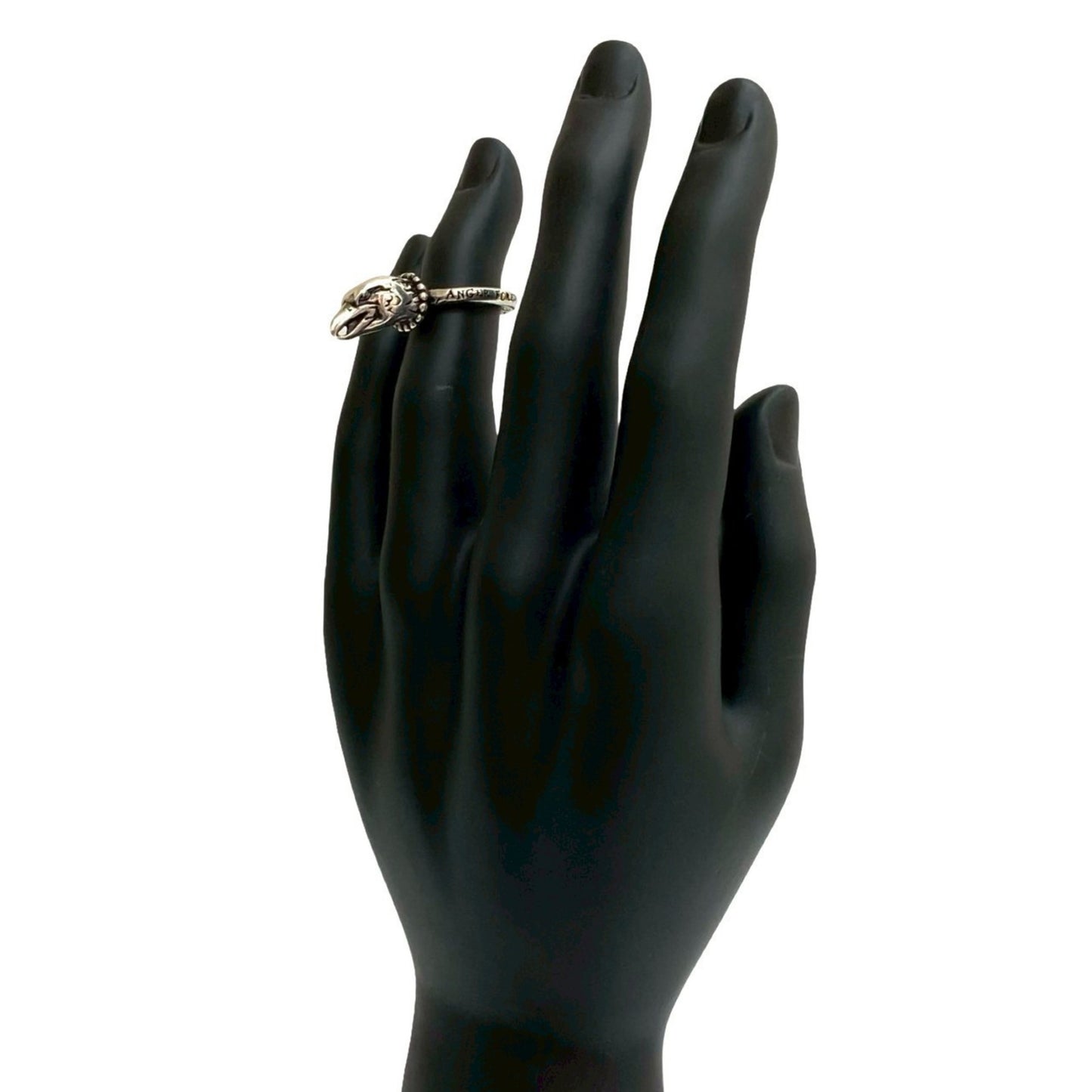 GUCCI Anger Forest Eagle Head Ring in 925 Sterling Silver, Women's, 34278